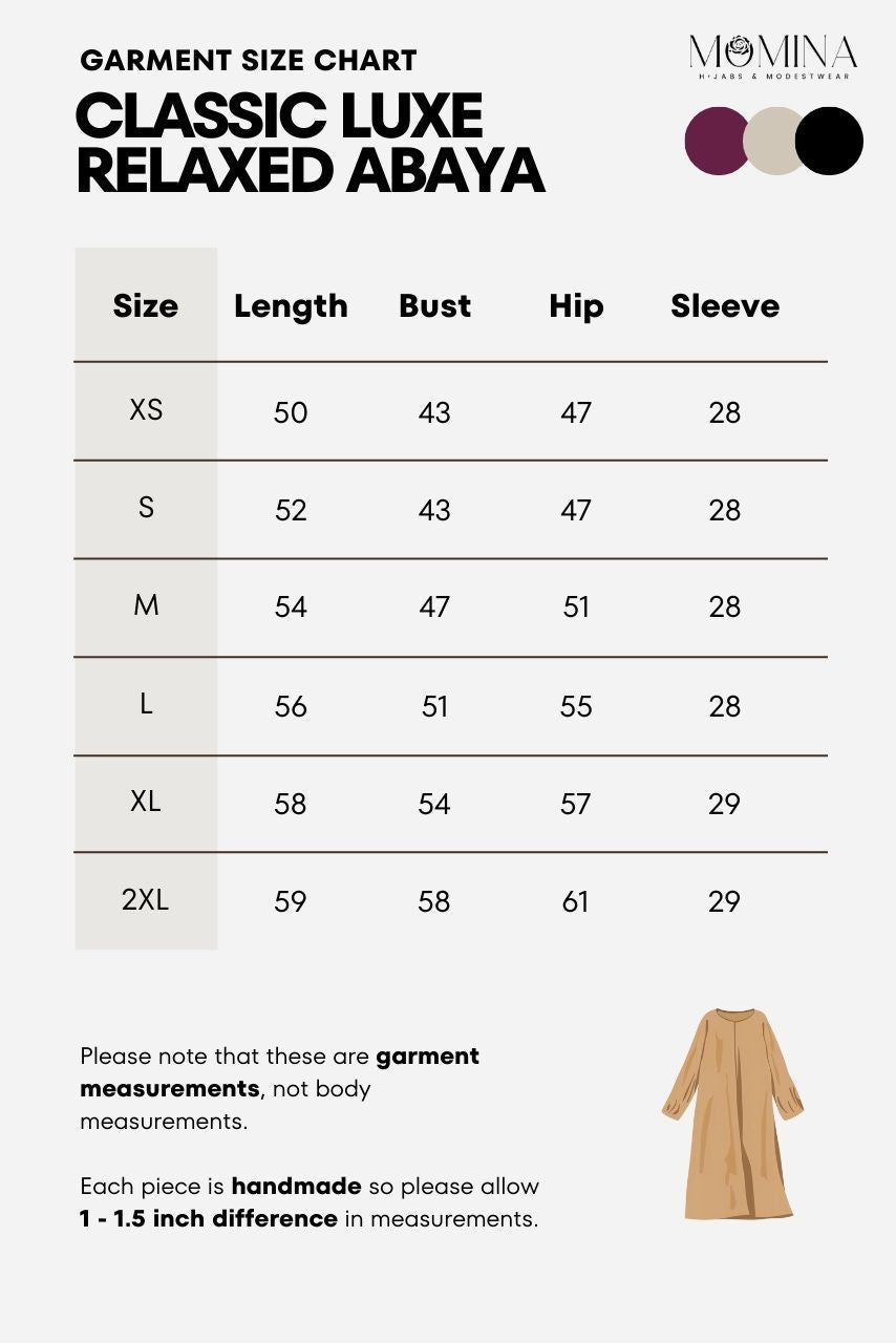 Classic Luxe Relaxed Abaya - Barakah