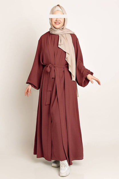 Amani Textured Abaya Set - Heritage