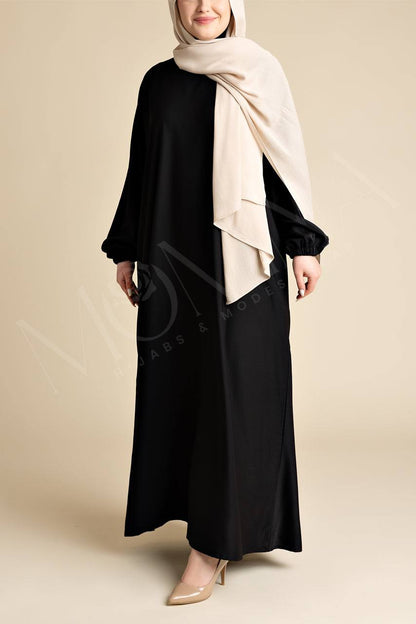 Classic Luxe Relaxed Abaya - Arwaa